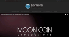 Desktop Screenshot of mooncoinproductions.com