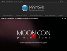 Tablet Screenshot of mooncoinproductions.com